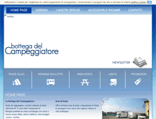 Tablet Screenshot of bottegacampeggiatore.com